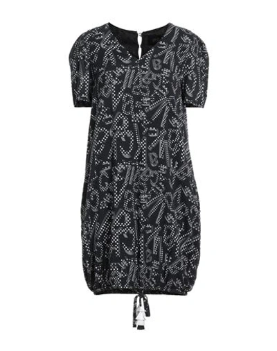 Shop Cavalli Class Woman Mini Dress Black Size 12 Cotton, Elastane