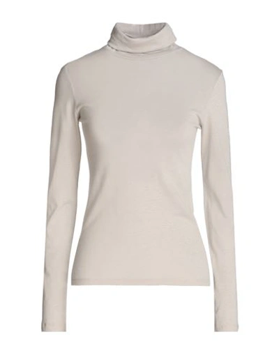 Majestic Filatures Woman T-shirt Light Grey Size 1 Cotton, Cashmere In Grey