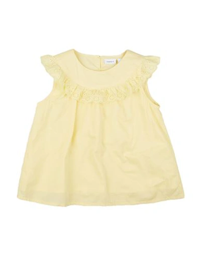 Name It® Name It Toddler Girl Top Light Yellow Size 7 Cotton In Yellow