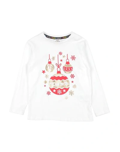 Liu •jo Toddler Girl T-shirt White Size 4 Cotton, Elastane In White