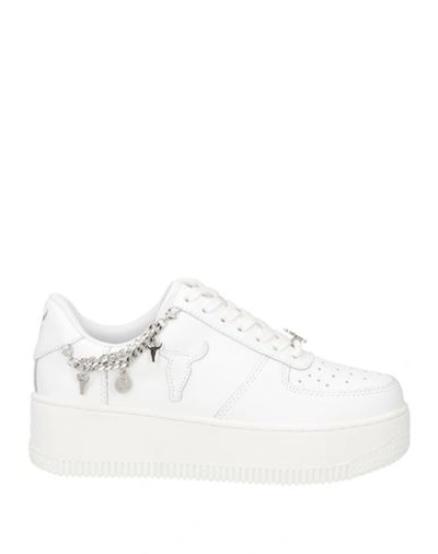 Shop Windsor Smith Woman Sneakers White Size 6 Leather
