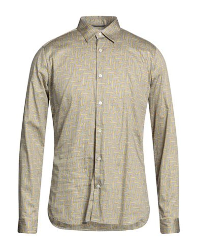 Shop Dnl Man Shirt Grey Size 17 Cotton, Elastane