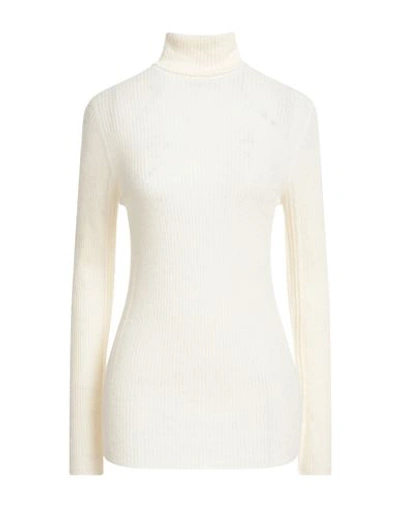 Shop Gentryportofino Woman Turtleneck Ivory Size 10 Alpaca Wool, Silk In White