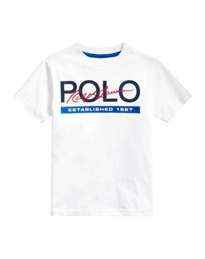 Shop Polo Ralph Lauren Polo T-shirt Toddler Boy T-shirt White Size 4 Cotton