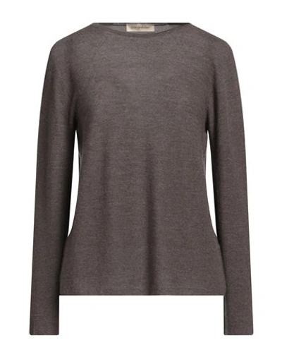 Shop Gentryportofino Woman Sweater Dove Grey Size 12 Cashmere