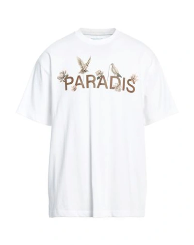Shop 3paradis 3.paradis Man T-shirt White Size M Cotton