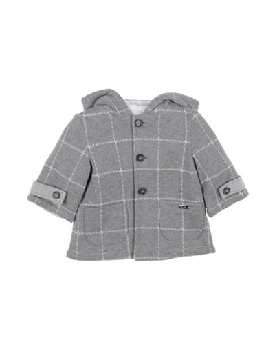 Shop Barcellino® Barcellino Newborn Boy Coat Grey Size 3 Cotton