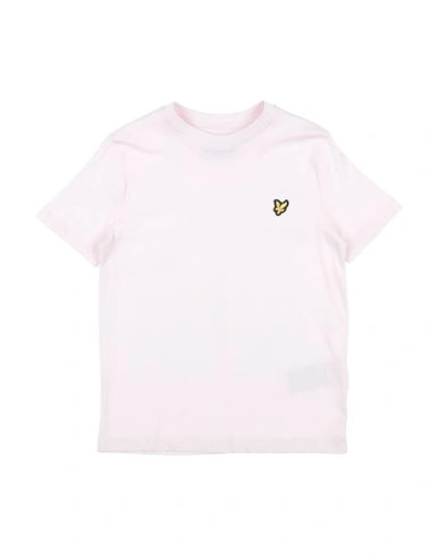 Shop Lyle & Scott Toddler Girl T-shirt Pink Size 7 Cotton