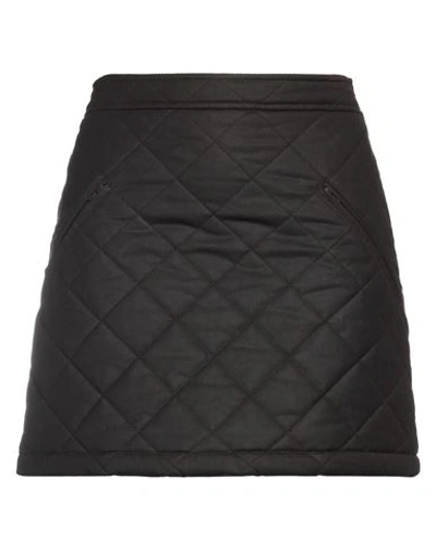 Burberry Mini Skirt With Embroidery On The Back In Brown