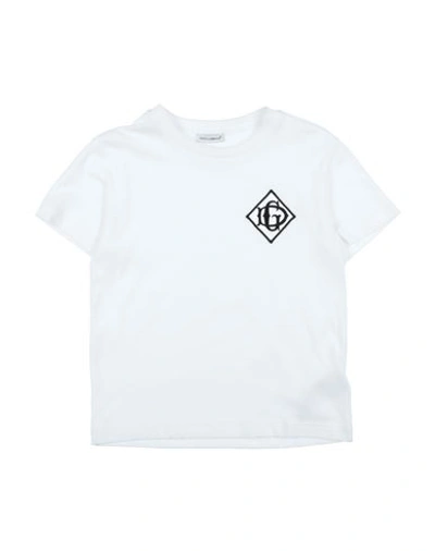 Shop Dolce & Gabbana Toddler Boy T-shirt White Size 7 Cotton, Silk, Viscose, Polyester