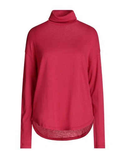 Shop Majestic Filatures Woman T-shirt Garnet Size 1 Cotton, Cashmere In Red
