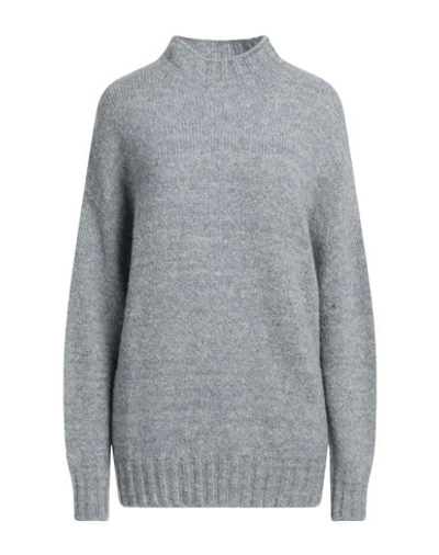 Shop Gentryportofino Woman Turtleneck Light Blue Size 8 Alpaca Wool, Polyamide, Cashmere, Wool