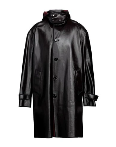 Shop Dolce & Gabbana Man Overcoat & Trench Coat Dark Brown Size 44 Cotton