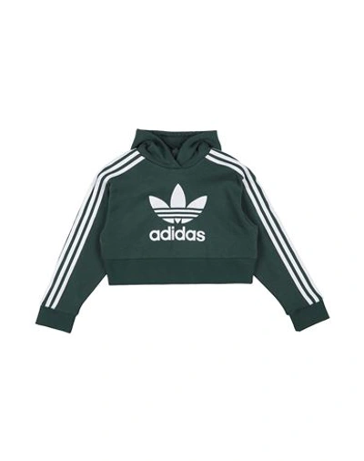Shop Adidas Originals Toddler Boy Sweatshirt Green Size 7 Cotton, Recycled Polyester, Elastane