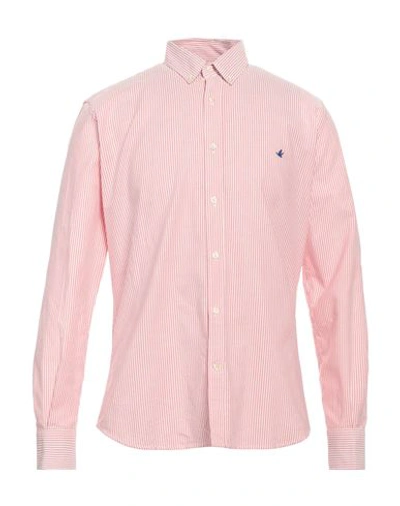 Shop Brooksfield Man Shirt Red Size 17 ½ Cotton