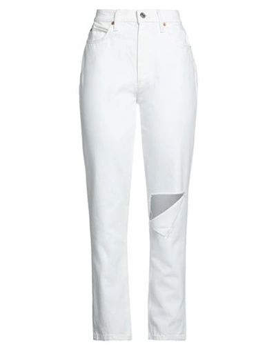 Shop Re/done Woman Jeans Off White Size 31 Cotton