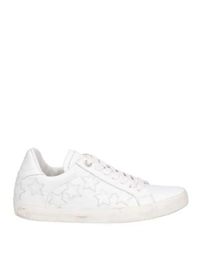 Shop Zadig & Voltaire Woman Sneakers White Size 6 Soft Leather