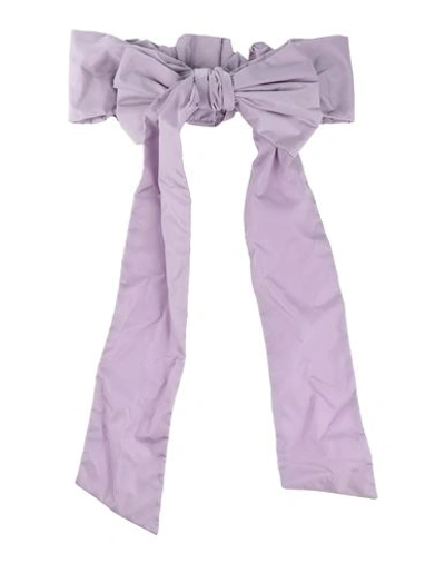 Shop Redv Red(v) Woman Belt Lilac Size M Textile Fibers In Purple