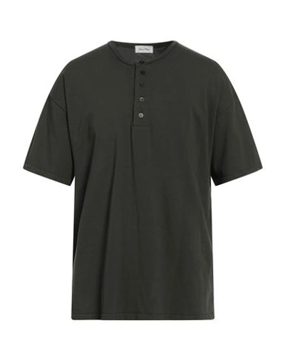 Shop American Vintage Man T-shirt Military Green Size M/l Cotton