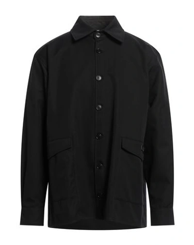 Gcds Man Shirt Black Size L Cotton In Black