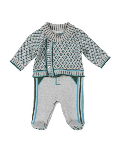 Shop Amore Is Me ! Newborn Boy Baby Jumpsuits & Overalls Light Grey Size 3 Viscose, Polyester