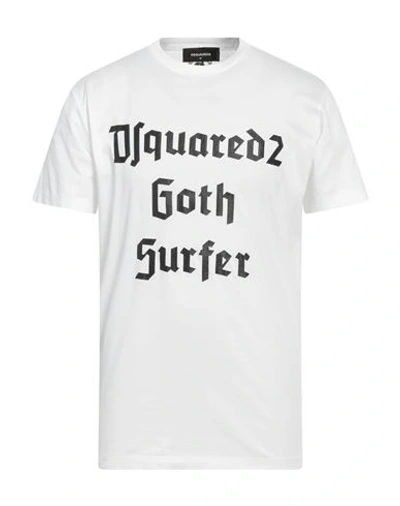 Dsquared2 Goth Surfer Short-sleeve T-shirt In White