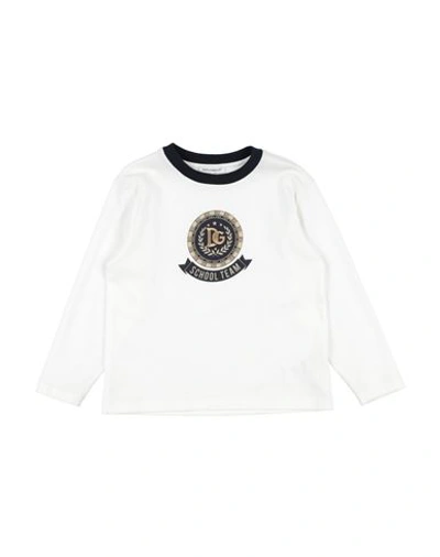 Shop Dolce & Gabbana Toddler Boy T-shirt White Size 7 Cotton, Viscose