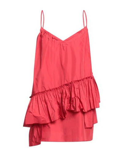 Mariuccia Woman Short Dress Red Size L Polyester In Red