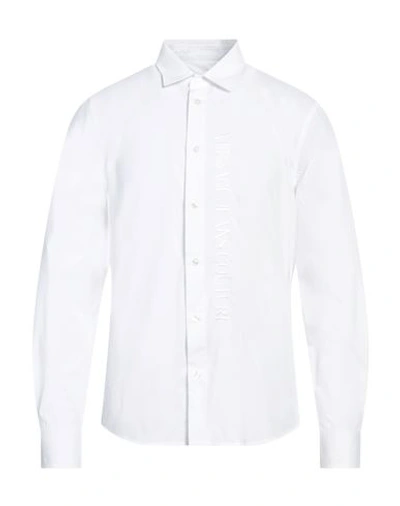 Shop Versace Jeans Couture Man Shirt White Size 36 Cotton
