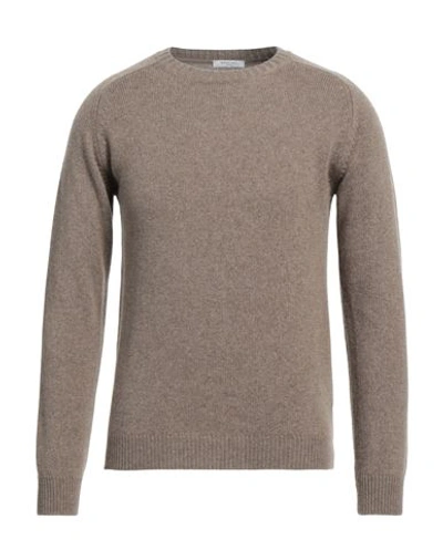 Shop Boglioli Man Sweater Khaki Size S Cashmere In Beige