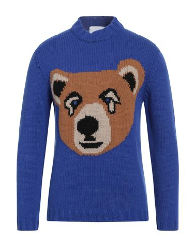 Shop Zoo Man Sweater Blue Size S Wool, Cashmere