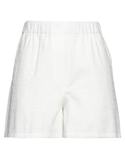 Shop Kenzo Woman Shorts & Bermuda Shorts White Size L Cotton