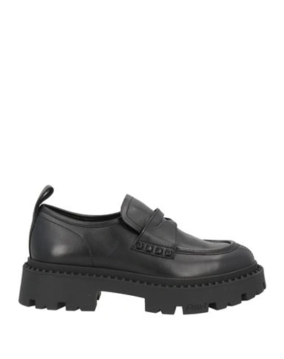 Shop Ash Woman Loafers Black Size 9 Soft Leather