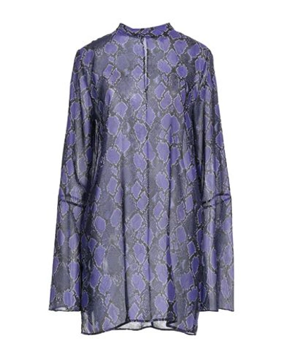 Shop Daily Paper Woman Mini Dress Purple Size M Polyester