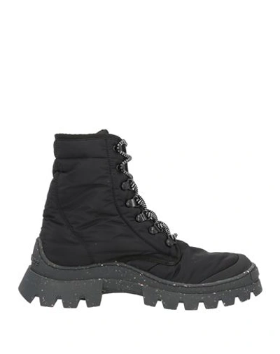 Dsquared2 Man Ankle Boots Black Size 11 Nylon In Black