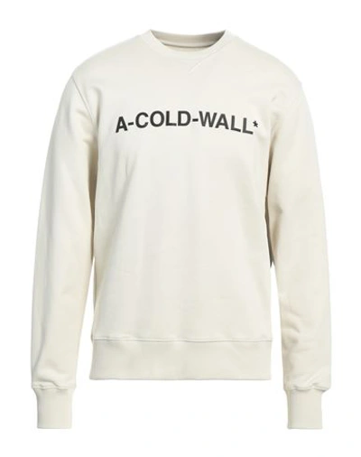 Shop A-cold-wall* Man Sweatshirt Cream Size S Cotton In White