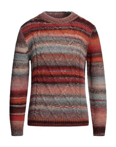 Shop Bellwood Man Sweater Brick Red Size 42 Wool, Acrylic