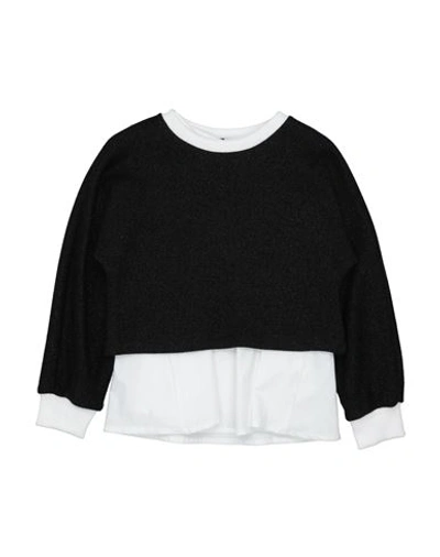 Shop L:ú L:ú By Miss Grant Toddler Girl Twin Set Black Size 6 Polyester, Viscose, Polyamide, Cotton
