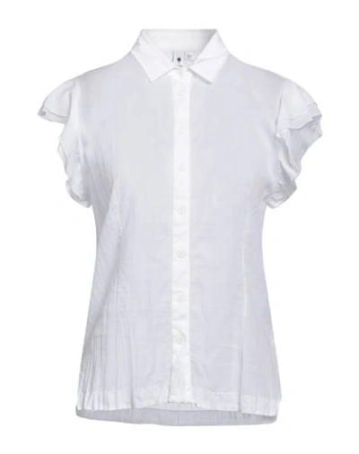 Shop European Culture Woman Shirt White Size M Cotton