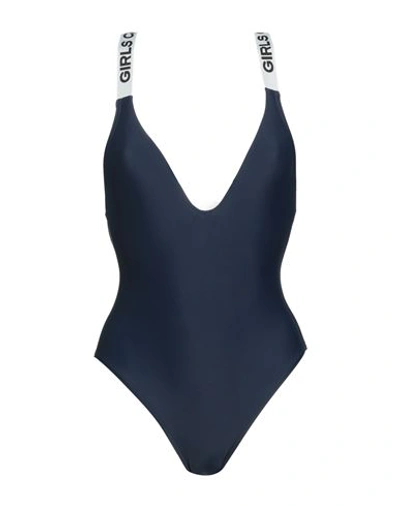 Shop Zadig & Voltaire Woman One-piece Swimsuit Navy Blue Size 10 Polyamide, Elastane
