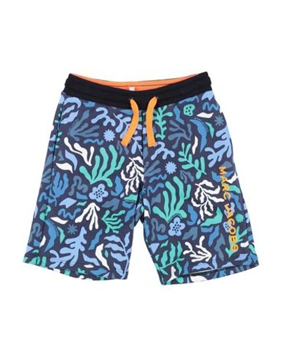 Shop Marc Jacobs Toddler Boy Shorts & Bermuda Shorts Midnight Blue Size 5 Cotton, Polyester, Elastane
