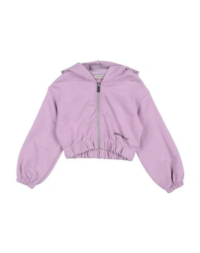 Hinnominate Toddler Girl Sweatshirt Mauve Size 6 Cotton In Purple