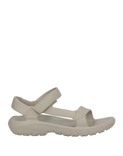 Shop Teva Man Sandals Light Grey Size 9 Textile Fibers