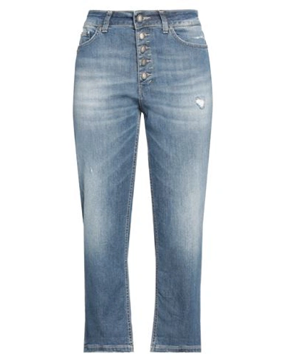 Shop Dondup Woman Jeans Blue Size 31 Cotton, Elastane