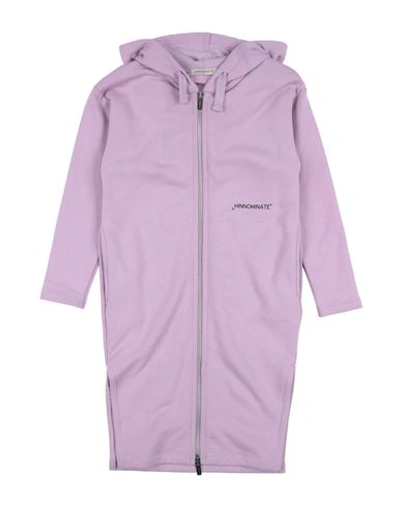 Shop Hinnominate Toddler Girl Sweatshirt Mauve Size 6 Cotton In Purple