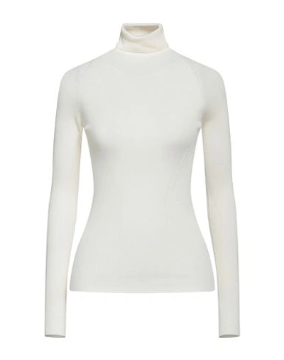Shop Gentryportofino Woman Turtleneck Ivory Size 14 Virgin Wool, Silk In White