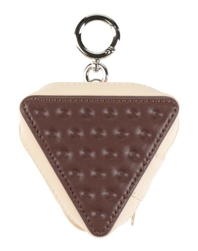 Shop Icecream By Billionaire Boys Club Man Key Ring Cocoa Size - Soft Leather, Metal In Brown
