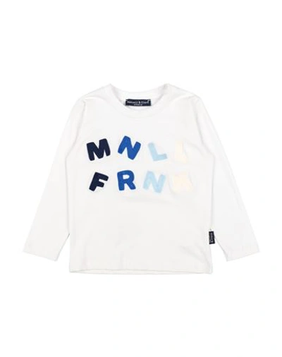 Shop Manuell & Frank Toddler Boy T-shirt White Size 7 Cotton, Elastane