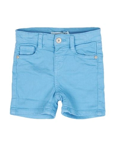 Shop Name It® Name It Toddler Boy Denim Shorts Azure Size 4 Cotton, Elastane In Blue