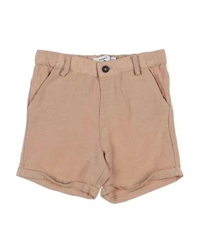 Shop Name It® Name It Toddler Boy Shorts & Bermuda Shorts Sand Size 7 Viscose, Cotton, Linen In Beige